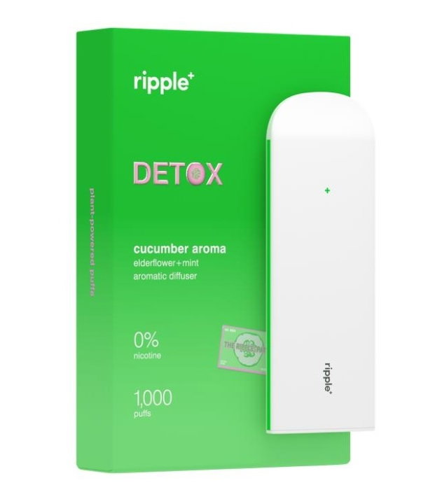 Tigara electronica, Ripple+, DETOX, Castravete, fara nicotina, 1000 pufuri [1]