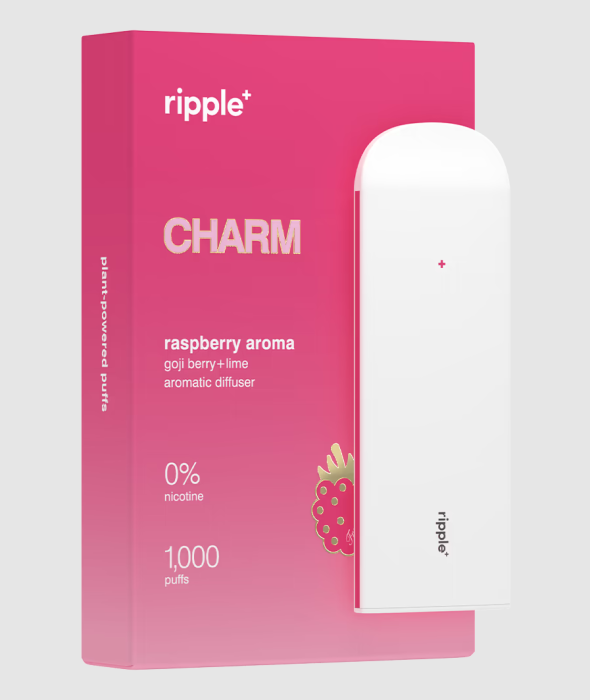 Tigara electronica, Ripple+, CHARM, Zmeură, fara nicotina, 1000 pufuri [1]