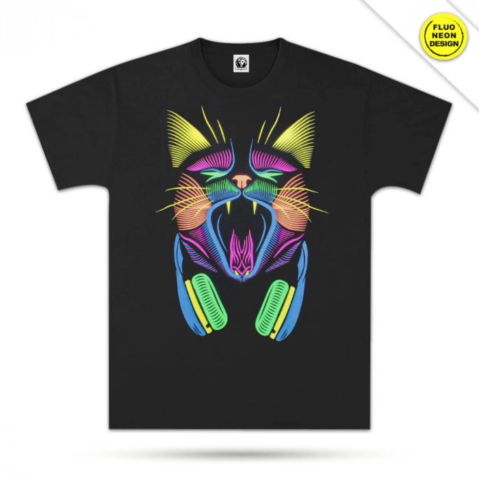 Tricou Fluorescent DJ CAT [1]