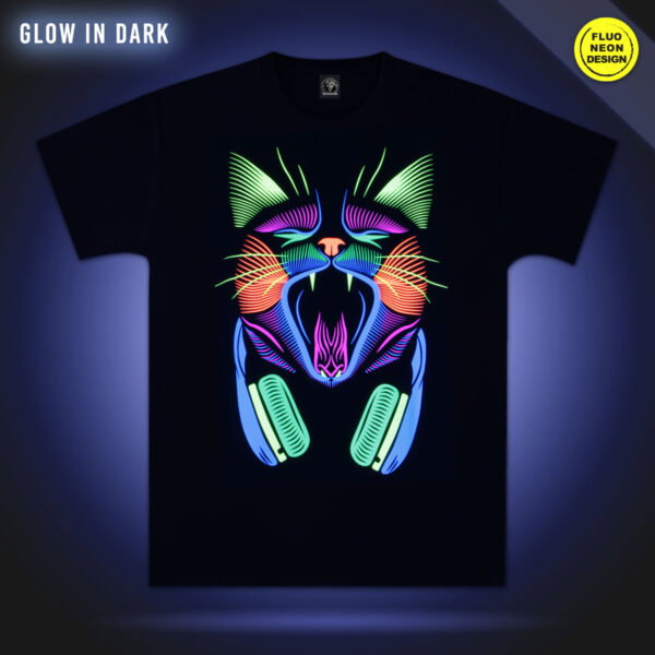 Tricou Fluorescent DJ CAT [2]
