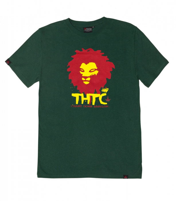 Tricou THTC Chant Down Babylon - Canepa/Bumbac - Verde [1]