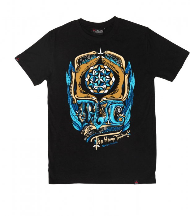 Tricou THTC Dr. Greenthumb - Canepa/Bumbac - Negru [1]