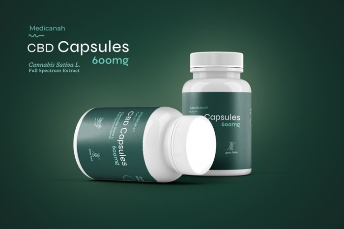 Pachet PROMO 4+1, Canabis Oil Capsule CBD, Full Spectrum, 60 capsule, 10mg (600mg) [2]
