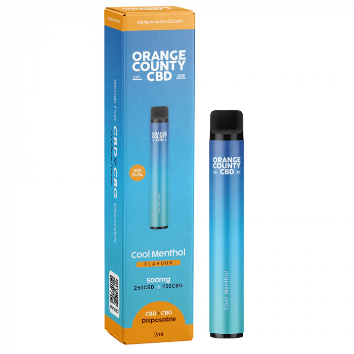 Vaporizator CBD + CBG, Orange County CBD, Cool Menthol, 500mg [1]