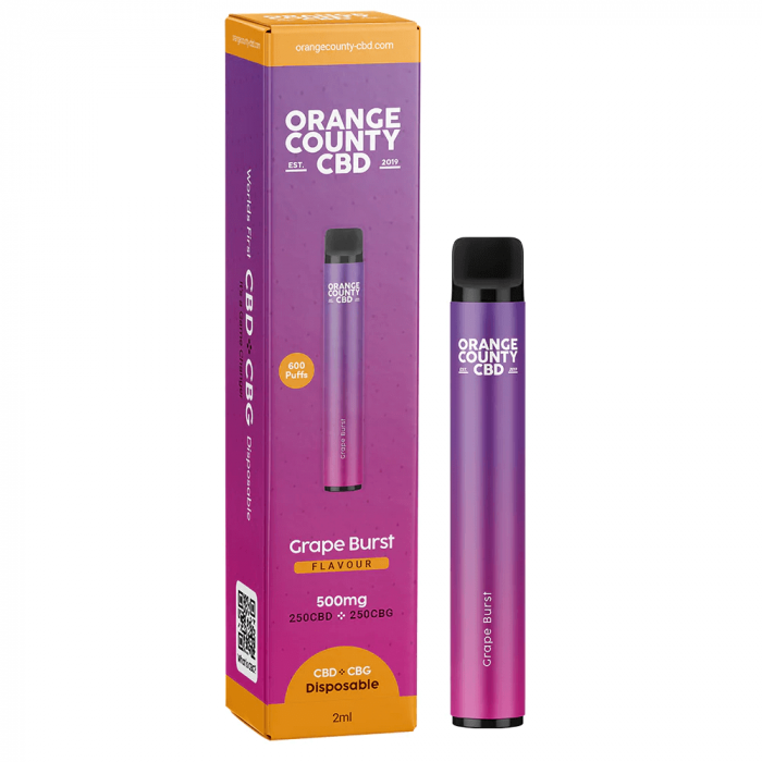 Vaporizator CBD + CBG, Orange County CBD, Grape Burst, 500mg [1]