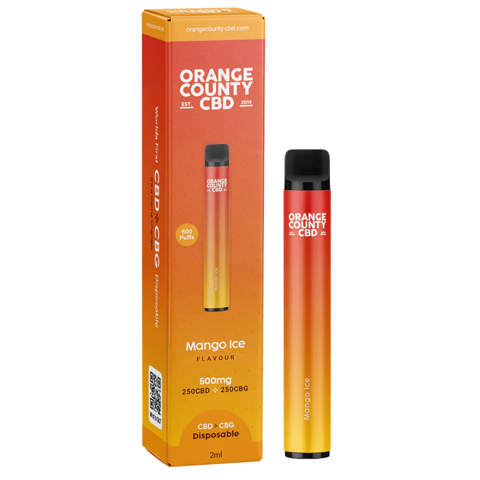 Vaporizator CBD + CBG, Orange County CBD, Mango Ice, 500mg [1]