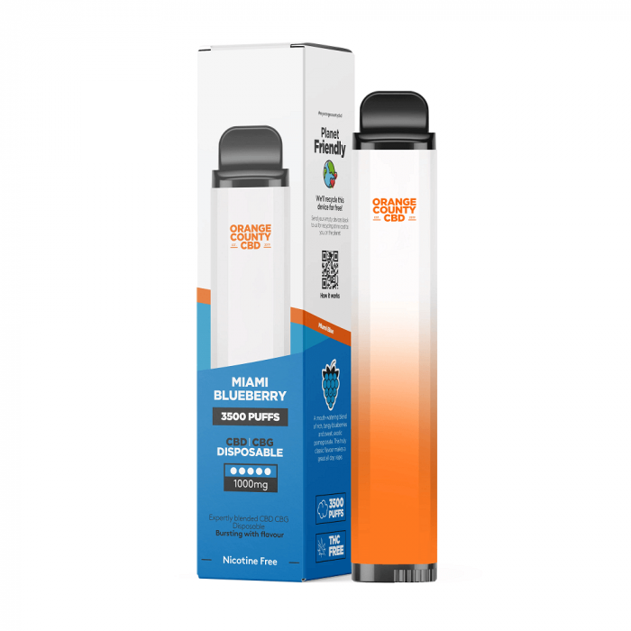 Vaporizator CBD + CBG, Orange County CBD, Miami Blueberry, 1000mg [1]