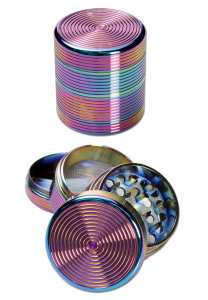 Grindere Tutun & Plante - Grinder metalic Oil Colors, 4 parti, Ø50mm
