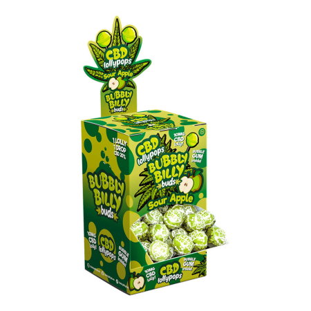 Dulciuri CBD - Acadele CBD, Bubbly Billy Buds, Mar Verde, 10mg