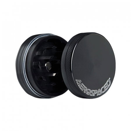 Grinder metalic Aerospaced by Higher Standards, Negru, 2 parti, Ø50mm [1]