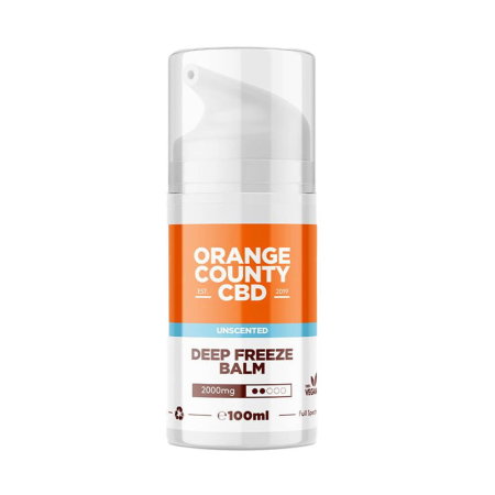 Creme Naturale cu CBD - Balsam CBD, 2000mg, Orange County CBD, Deep Freeze Muscle Balm, 100ml