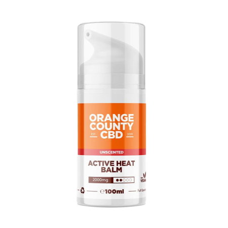 Creme Naturale cu CBD - Balsam CBD, 2000mg, Orange County CBD, Active Heat Balm, 100ml