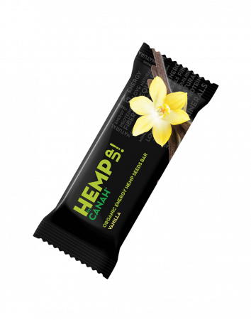 Alimente & Dulciuri - Baton proteic cu canepa, CANAH, vanilie si susan, 48g