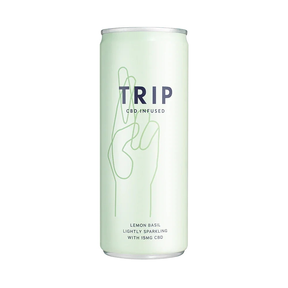 Alimente & Dulciuri - Bautura racoritoare CBD, TRIP, Lemon Basil, 250ml