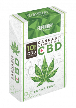 Alimente & Dulciuri - Bomboane CBD 'Euphoria', 10mg, 36g