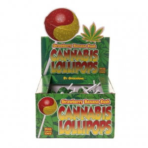 Alimente & Dulciuri - Bomboane cu aroma de cannabis, Strawberry Banana Kush