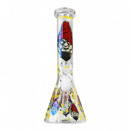 Bong sticla, Black Sheep, Glow Dark Yellow Gorilla, Triple Glass, 25cm [2]