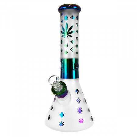 Bonguri - Bong sticla, Black Sheep, Weed Vuitton Classy Glass Bong Rainbow, 32cm