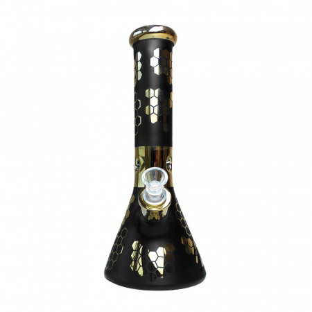 Bong sticla, Black Sheep, Black Bee Hexagon Triple Glass, 32cm [2]