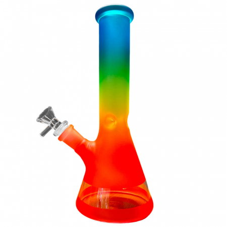 Bong sticla, Black Sheep, Rainbow Gradient Portocaliu, 25cm [1]