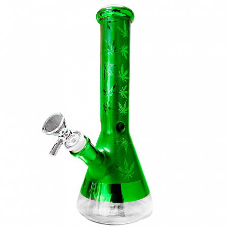 Bong sticla, Black Sheep, Weed Leaves Verde, 25cm [1]