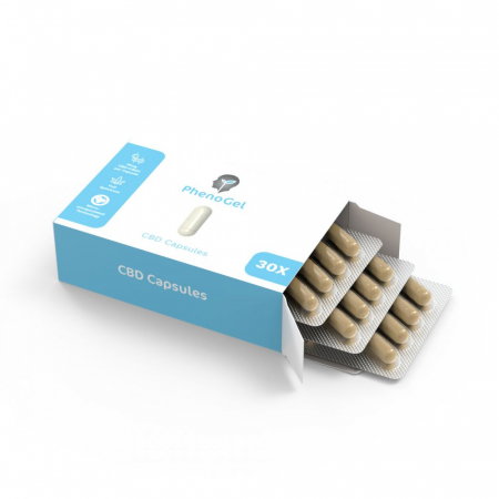 Lichidare Stoc - Capsule CBD, PhenoGel, 30 buc