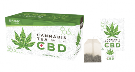 Ceai de canepa - Ceai CBD 'Euphoria, 20 plicuri