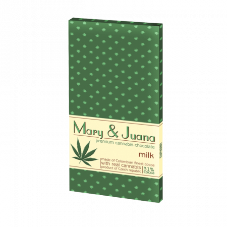 Ulei CBD - Ciocolata premium 'Euphoria' Mary & Juana, Cu Lapte, 95gr