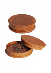 Accesorii - Grinder 'Cannamix' din Fag, 2 Parti, Ø93mm