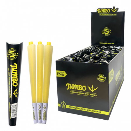 Conuri din canepa pre-rulate Jumbo, King Size, Black x3 [1]