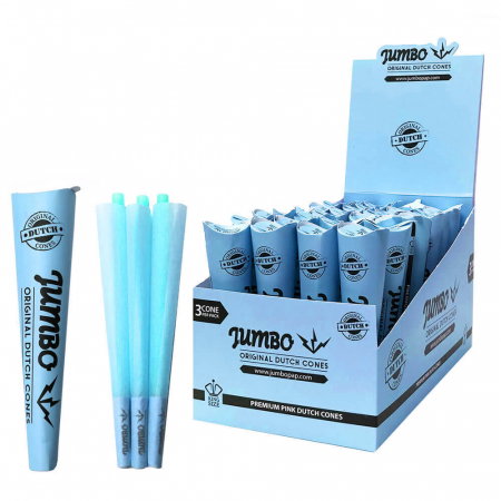 Conuri pre-rulate Jumbo, King Size, Albastru x3 [1]