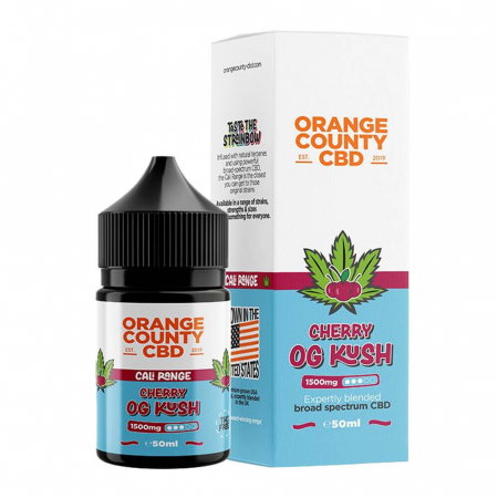 Ulei CBD - E-Lichid CBD 3%, Orange County CBD Cali Cherry OG Kush, 1500mg, 50ml