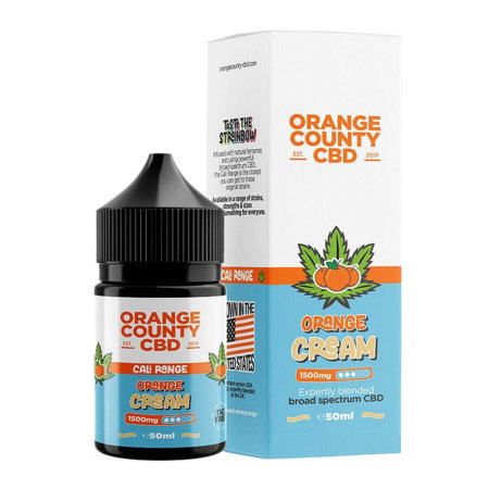Ulei CBD - E-Lichid CBD 3%, Orange County CBD Cali E-Liquid Orange Cream, 1500mg, 50ml