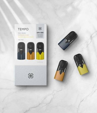 E-Lichid CBD 10%, Tempo, Originals Pods x3 [1]