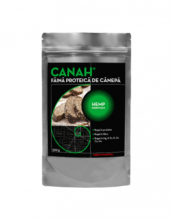 Alimente & Dulciuri - Faina proteica de canepa, CANAH, 500g