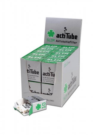 Filtre Carbon - Filtre actiTube Slim Carbon Activ 7mm x 10buc