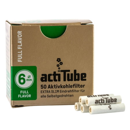 Filtre Carbon - Filtre carbon actiTube, Slim Gold, 6mm, 50 buc