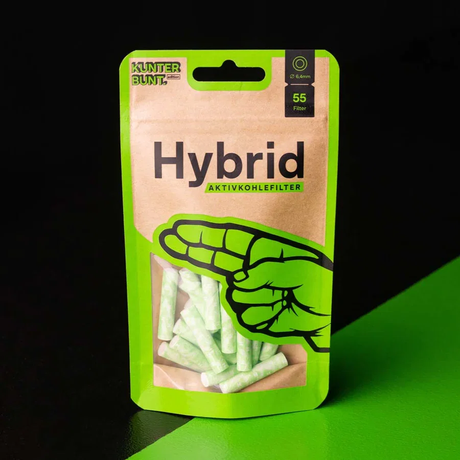 Filtre Carbon - Filtre Hybrid Filters, Carbon Activ cu celuloza, Bag 55, 6.4mm, Lime