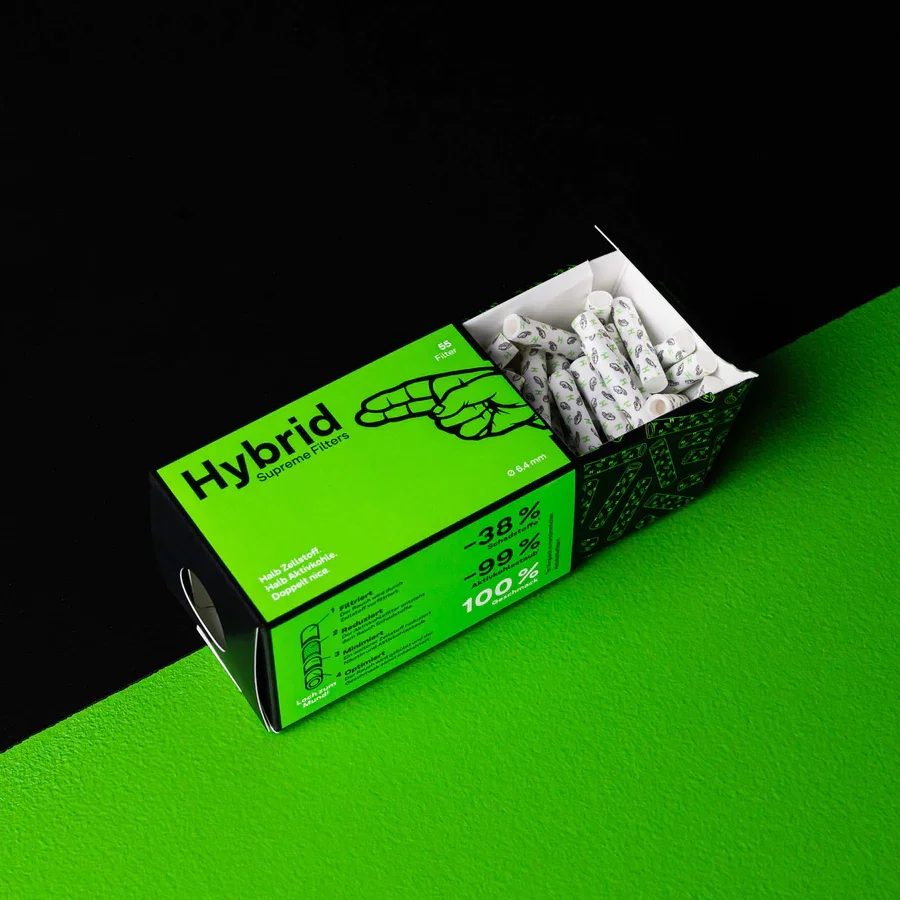 Filtre Hybrid Filters, Carbon Activ cu celuloza, Box 55, 6.4mm [1]