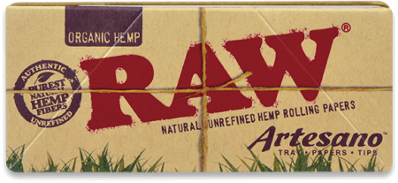 Foite tutun - Foite Canepa Organic RAW Artesano King Size Slim cu Filtre si Tava