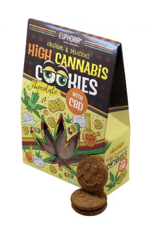 Ulei CBD - Fursecuri CBD 'Euphoria' Ciocolata, 100gr