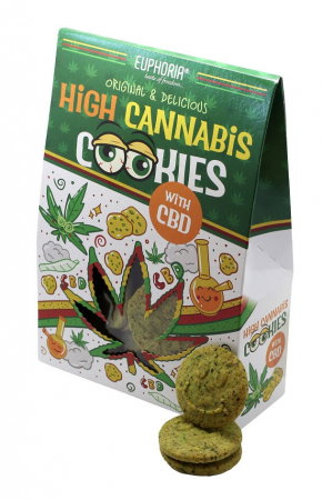 Dulciuri CBD - Fursecuri CBD Euphoria Original, cu cereale si seminte, 100g