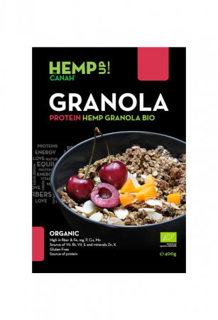 Alimente & Dulciuri - Granola de canepa ECO, CANAH, Protein, 400g