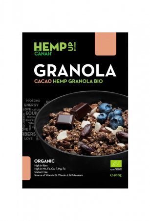 Alimente & Dulciuri - Granola de canepa ECO, CANAH, Cacao, 400g