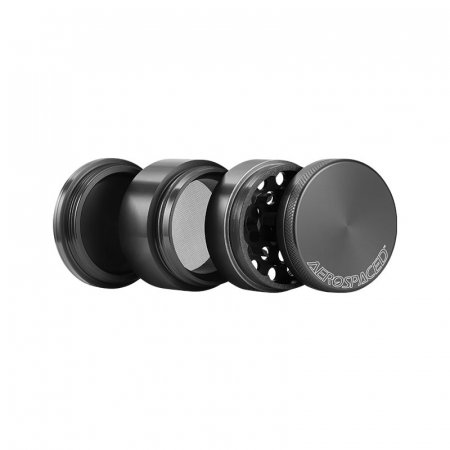 Grinder metalic Aerospaced by Higher Standards, Gun Black, 4 parti, Ø50mm [1]