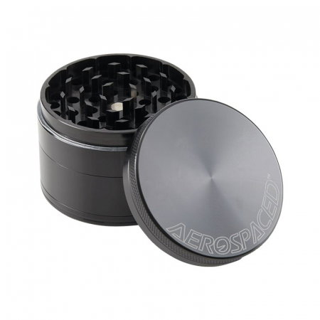 Grinder metalic Aerospaced by Higher Standards, Gun Black, 4 parti, Ø63mm [0]