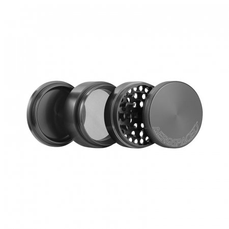 Grinder metalic Aerospaced by Higher Standards, Gun Black, 4 parti, Ø63mm [1]