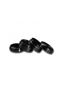 Grinder Black Leaf, Groove, 4 Parti, Negru, Ø40mm [1]