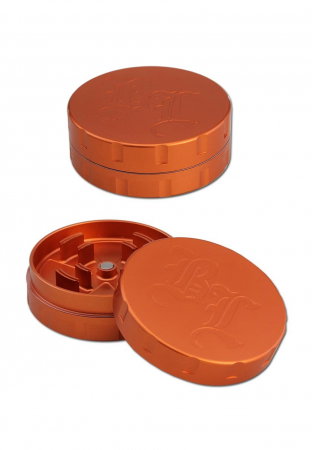 Grinder metalic 'Black Leaf' Startrails, 2 Parti, Portocaliu, Ø62mm [0]