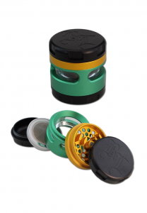 Accesorii - Grinder 'Black Leaf' Windoz, 4 Parti, Mix, Ø62mm